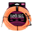 Ernie Ball 18' Braided Straight / Angle Instrument Cable - Neon Orange Ernie Ball 18' Braided Straight / Angle Instrument Cable - Neon Orange