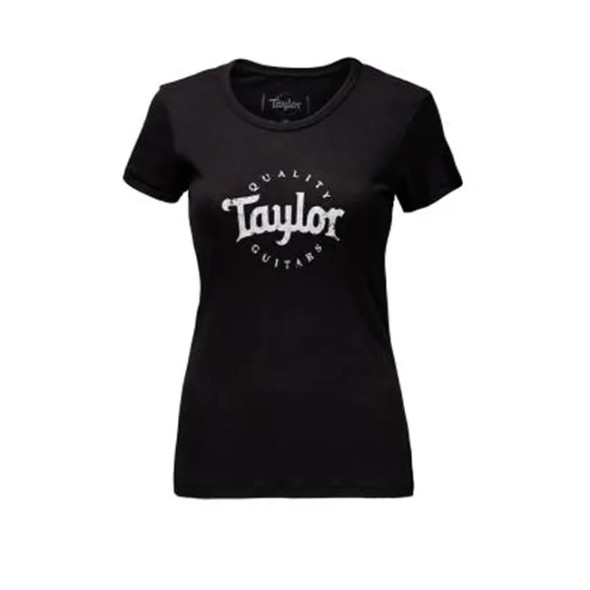 Taylor Ladies Logo T, Black/White Emblem - XL