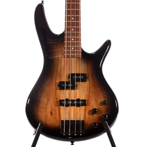 Ibanez GSR200 Spalted Maple Natural Grey Burst Top