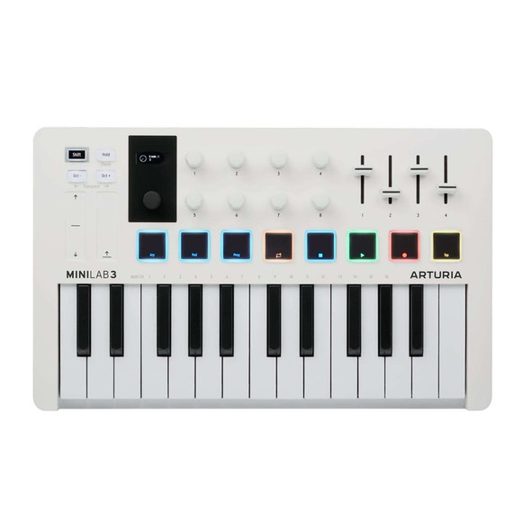DTM・DAW Arturia MiniLab MkII White Arturia MINILAB MkII USB Controller - White - The Music Den