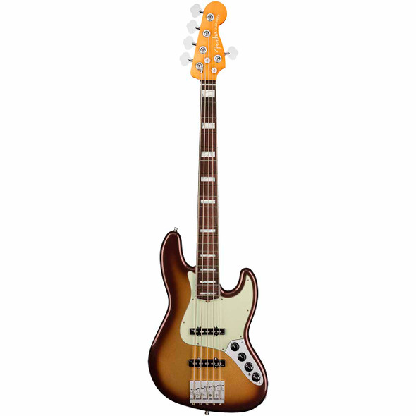 Fender American Ultra Jazz Bass® V - Mocha Burst Front