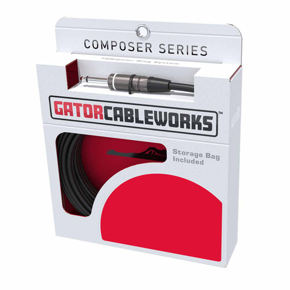 Gator Cableworks Composer Series 10 Foot Strt to RA Instrument Cable