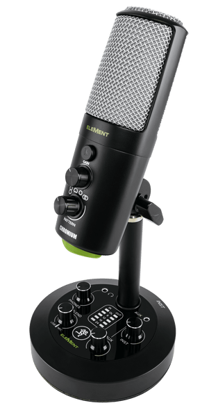 Mackie CHROMIUM Element Series USB Condenser Microphone with Built-in 2-Channel Mixer