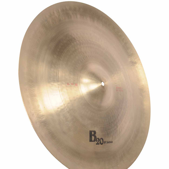 B20 by Sabian Regular Chinese Cymbal 22" 1980s USED