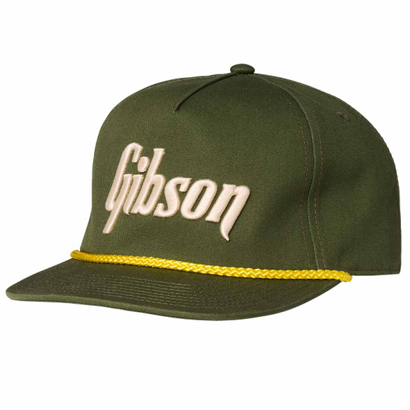 Gibson Unstructured Rope Snapback - Olive Green