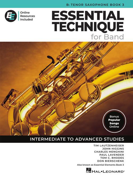 Essential Technique for Band with EEi - Intermediate to Advanced Studies [Tenor Sax]