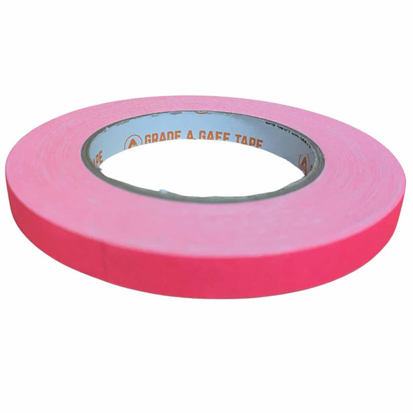 Grade A Spike Tape - Fluorescent Pink 1/2" Gaff Tape - 30 Yard