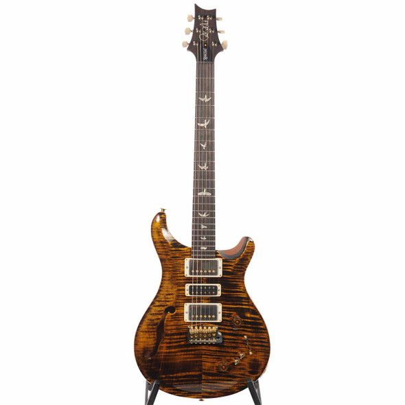 PRS SE Custom 22 Semi-Hollow - Santana Yellow - The Music Den