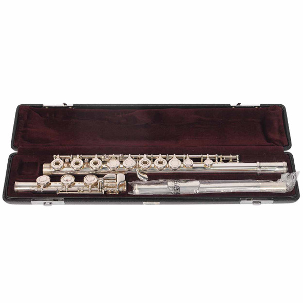 Yamaha YFL-481 Intermediate B-Foot Flute Solid Silver with Case Used