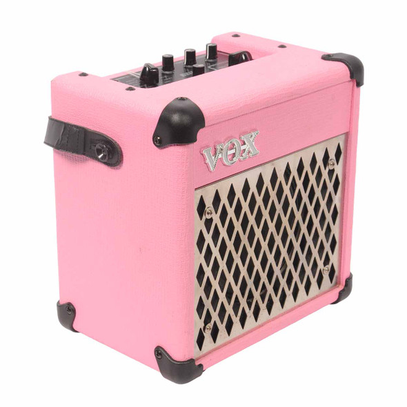Vox DA5 Battery Operated Guitar Amplifier Pink w/AC Adapter Used