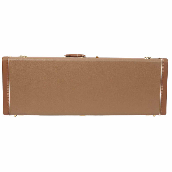 Fender Tan Custom Shop Locking Hard Shell Case for Electric Guitar Used