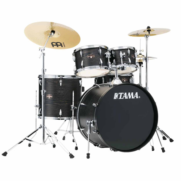 Tama Imperialstar IE52CBNBOW 5-Piece Drum Set with Cymbals - AIMM Exclusive Black Oak Wrap