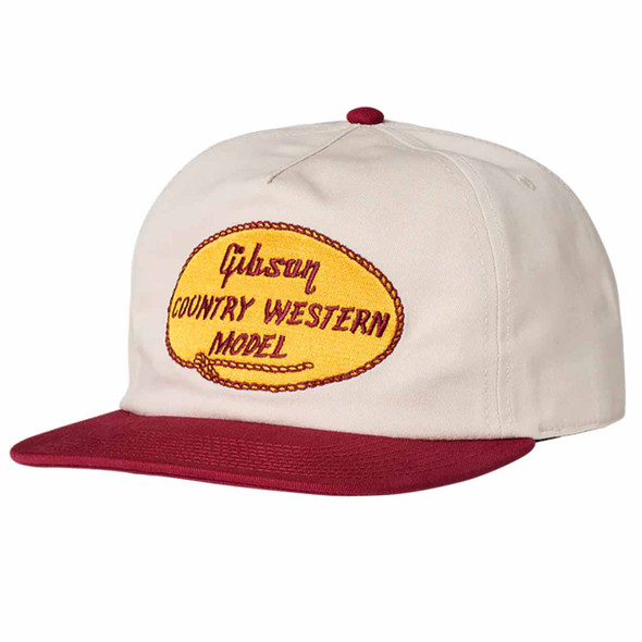 Gibson Country Western Unstructured Snapback (Tan/Red)