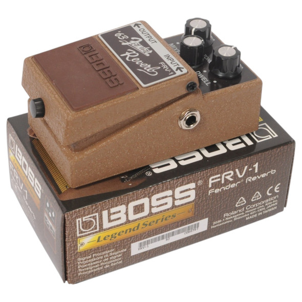 Right of Boss Legend Series FRV-1 '63 Fender Reverb Effects Pedal Used