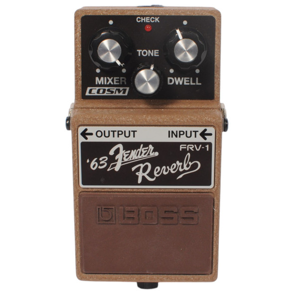 Front of Boss Legend Series FRV-1 '63 Fender Reverb Effects Pedal Used