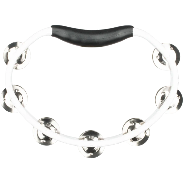 Meinl Percussion Headliner® Series Hand Held ABS Tambourine - White