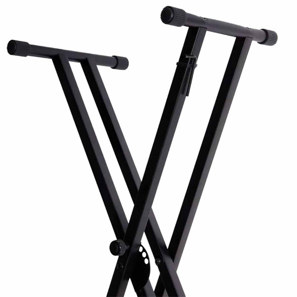 On-Stage KS7171 Double-X Keyboard Stand with Bolted Construction card