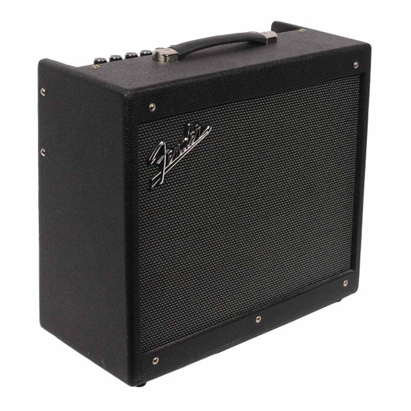 Front view of the used Fender 2021 Mustang GTX50 50-watt 1x12 digital modeling guitar combo amplifier. card