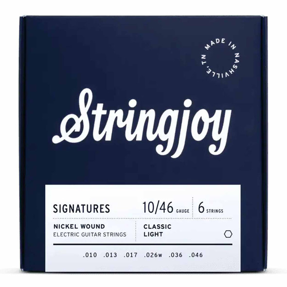  Stringjoy Signatures Classic Light Gauge (10-46) Nickel Wound Electric Guitar Strings card