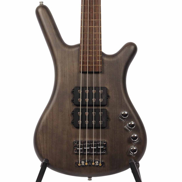  Warwick RockBass Corvette $$ 4-String Bass with Gig Bag - Nirvana Black Transparent Satin card