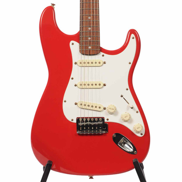  Squier 1995 Standard Stratocaster Torino Red Made in Korea with Gig Bag Used card
