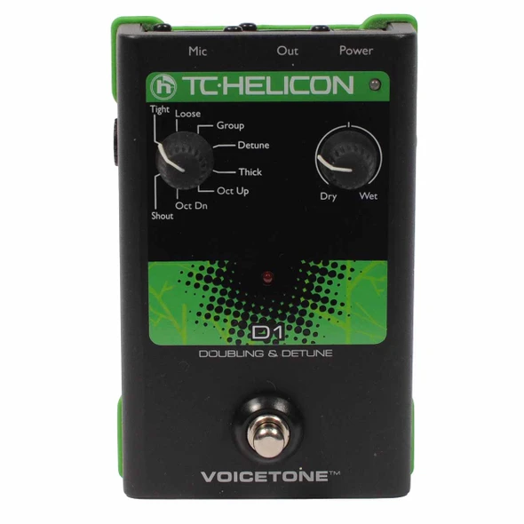  TC-Helicon VoiceTone D1 Vocal Doubling & Detune Effects Pedal card