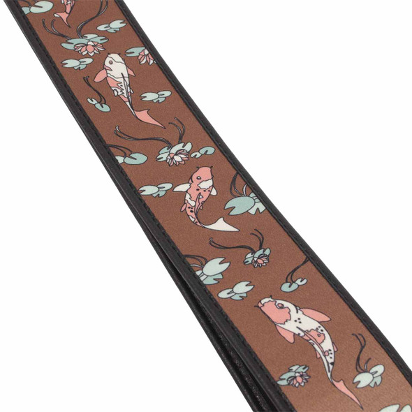  PRS Guitars Limited Edition Private Stock "Koi Inlay" Guitar Strap Brown card