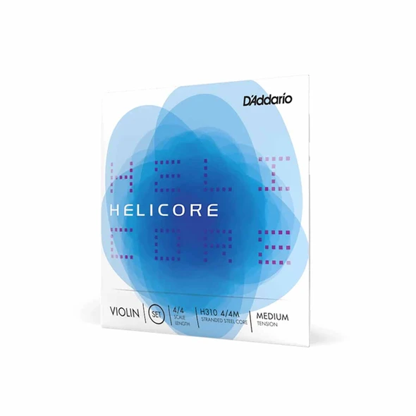  Helicore Violin String Set, 4/4 Scale, Medium Tension card
