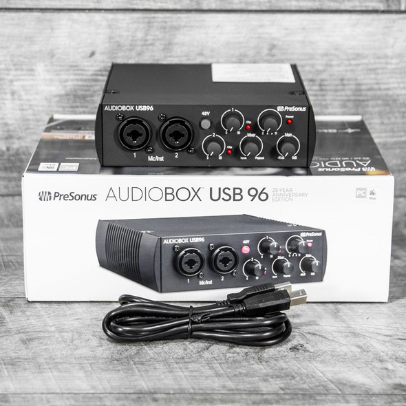 Presonus AudioBox USB 96 - 25th Anniversary Edition w/ StudioONE Software - Black