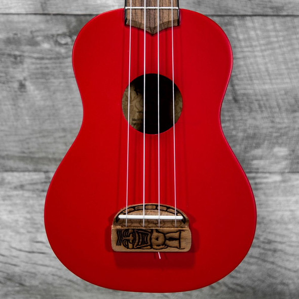 Kohala KT-SRD Soprano Tiki Series Ukulele Red