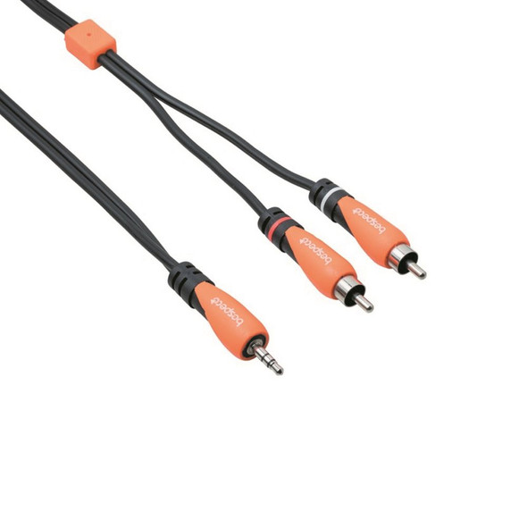 Bespeco 1/8" Stereo to 2 RCA Male 10 ft