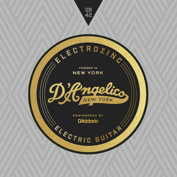 D'Angelico Electrozinc Strings Rock 9-42 (plain 3rd)