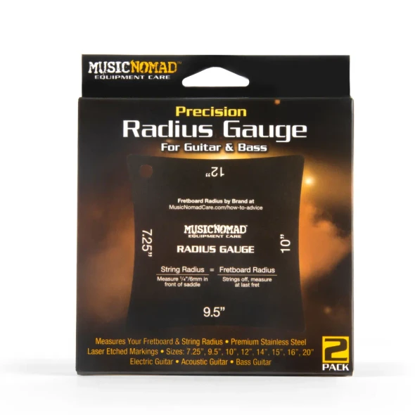 Music Nomad MN603 Precision Radius Gauge Set - 2 Pak card