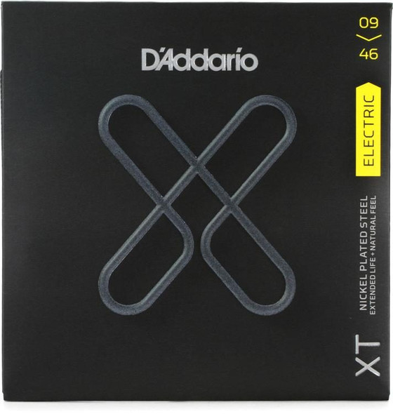 D'Addario XT Electric Nickel Plated Steel, Super Light Top/Regular Bottom, 09-46