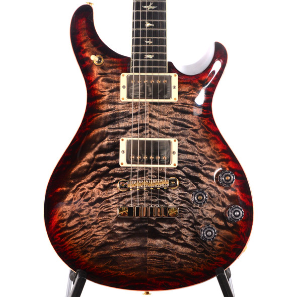 Paul Reed Smith Guitars McCarty 594 Custom Color - 10-Top Quilt Charcoal Cherry Burst w/Stained Maple Neck