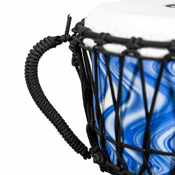 Latin Percussion LP World 7in Rope Circle Djembe Blue Marble card