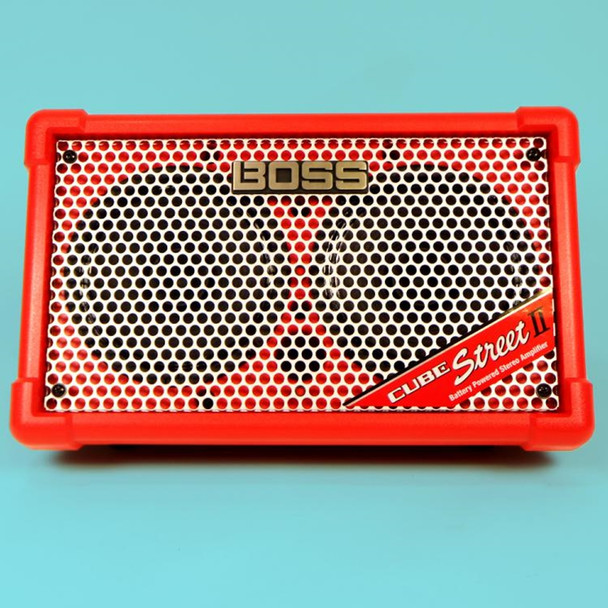 配信機器・PA機器・レコーディング機器 Roland Cube Street Stereo Amplifier red ROLAND ( ローランド ) CUBE Street Red ポータブルギターアンプ