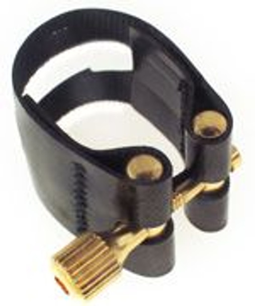 Rovner Light Ligature with Cap for Metal Alto/Medium Tenor Sax, Nickel Fittings