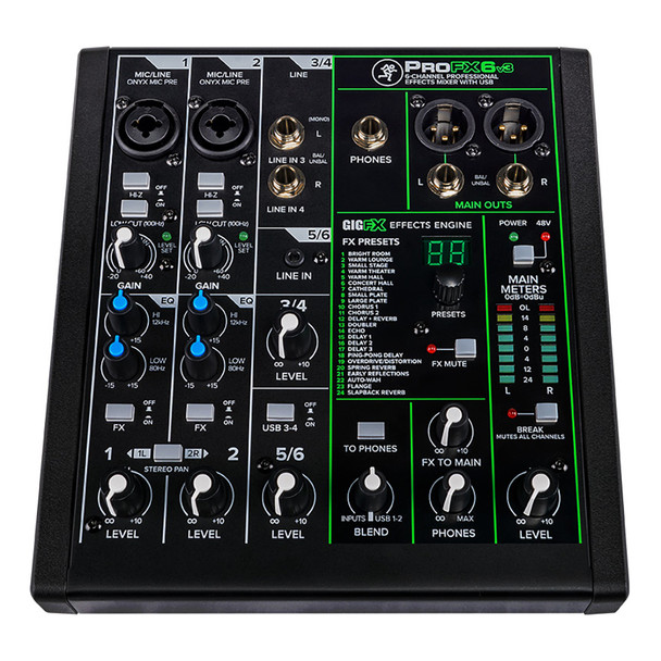 Mackie ProFX6v3 6 Channel Professional USB Mixer