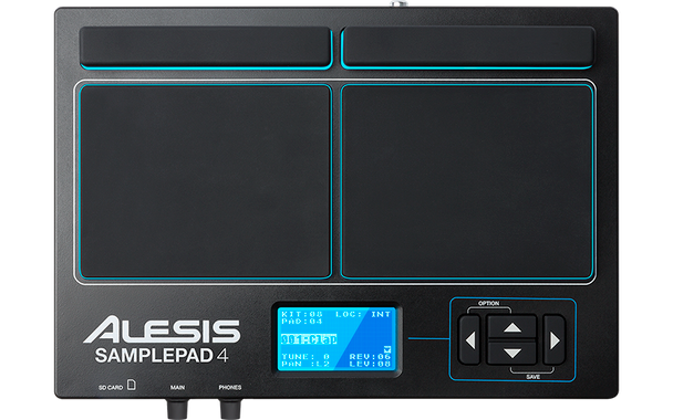 4-Pad Sample/Loop Player with 
25 Built-In Sounds, SD Card Slot 
and Dual Trigger Input