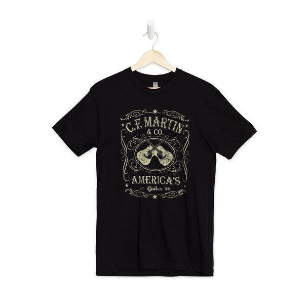 Martin Dual Guitar Tee, Black - Small