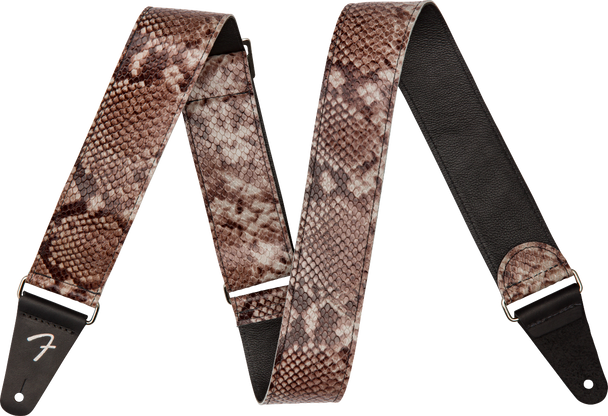 Wild Faux Snakeskin Leather Strap, 2"