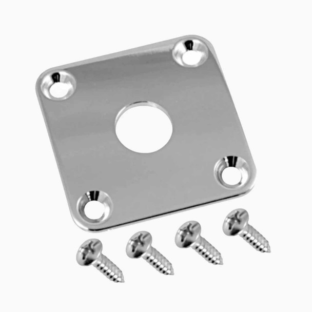 All Parts AP-0633 Square Jackplate for Les Paul® - Chrome