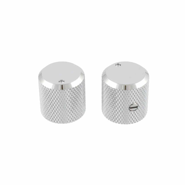 All Parts Metal Flat Top Knobs with Indicator - Chrome
