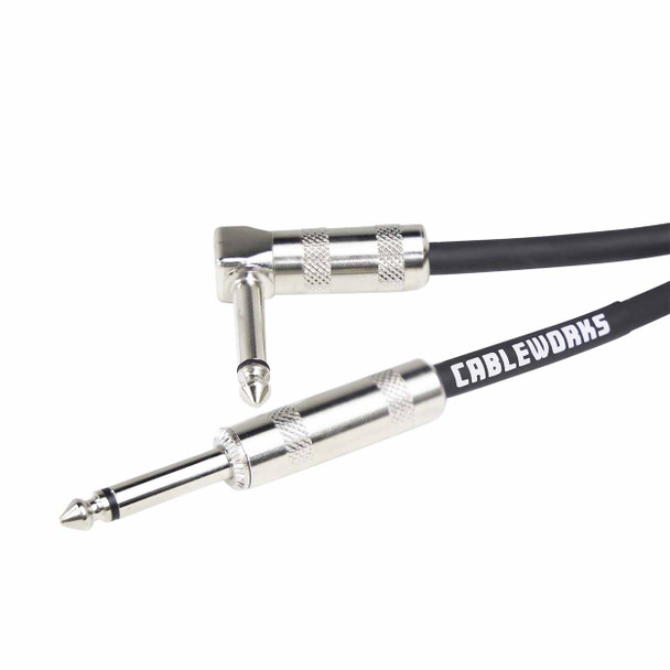Gator Cableworks Backline Series 10 Foot Strt to RA instrument Cable - 10 Foot