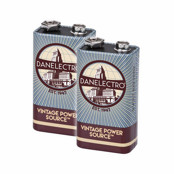 Danelectro Carbon Zinc 9V Batteries - 2 Pack