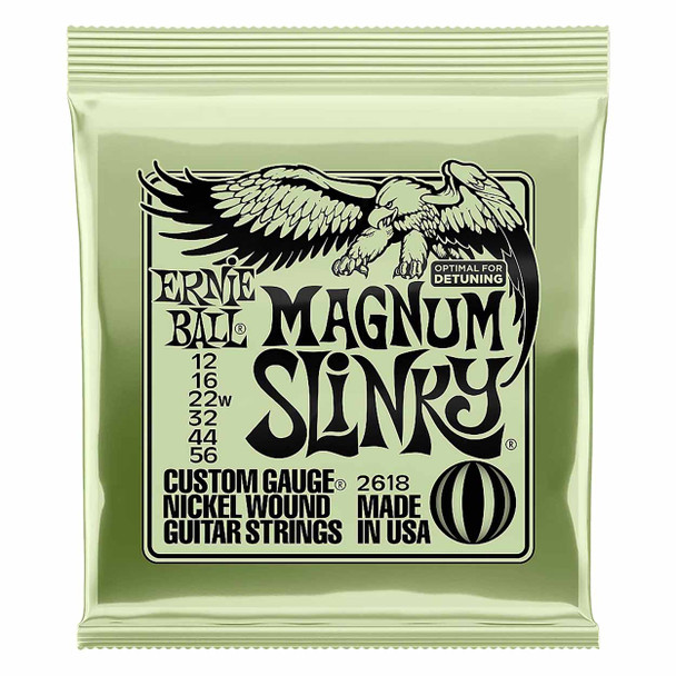 Ernie Ball Magnum Slinky Nickel Wound Electric Guitar Strings 12-56 Gauge