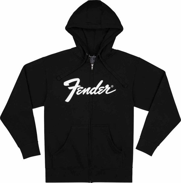 Fender® Transition Logo Zip Front Hoodie, Black