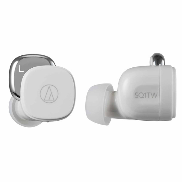 Audio Technica ATH-SQ1TW Wireless In-Ear Earbuds - White