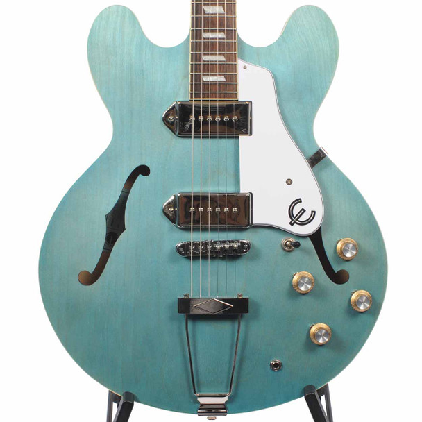 Epiphone Casino Worn Denim Blue Electric Guitar USED - The Music Den